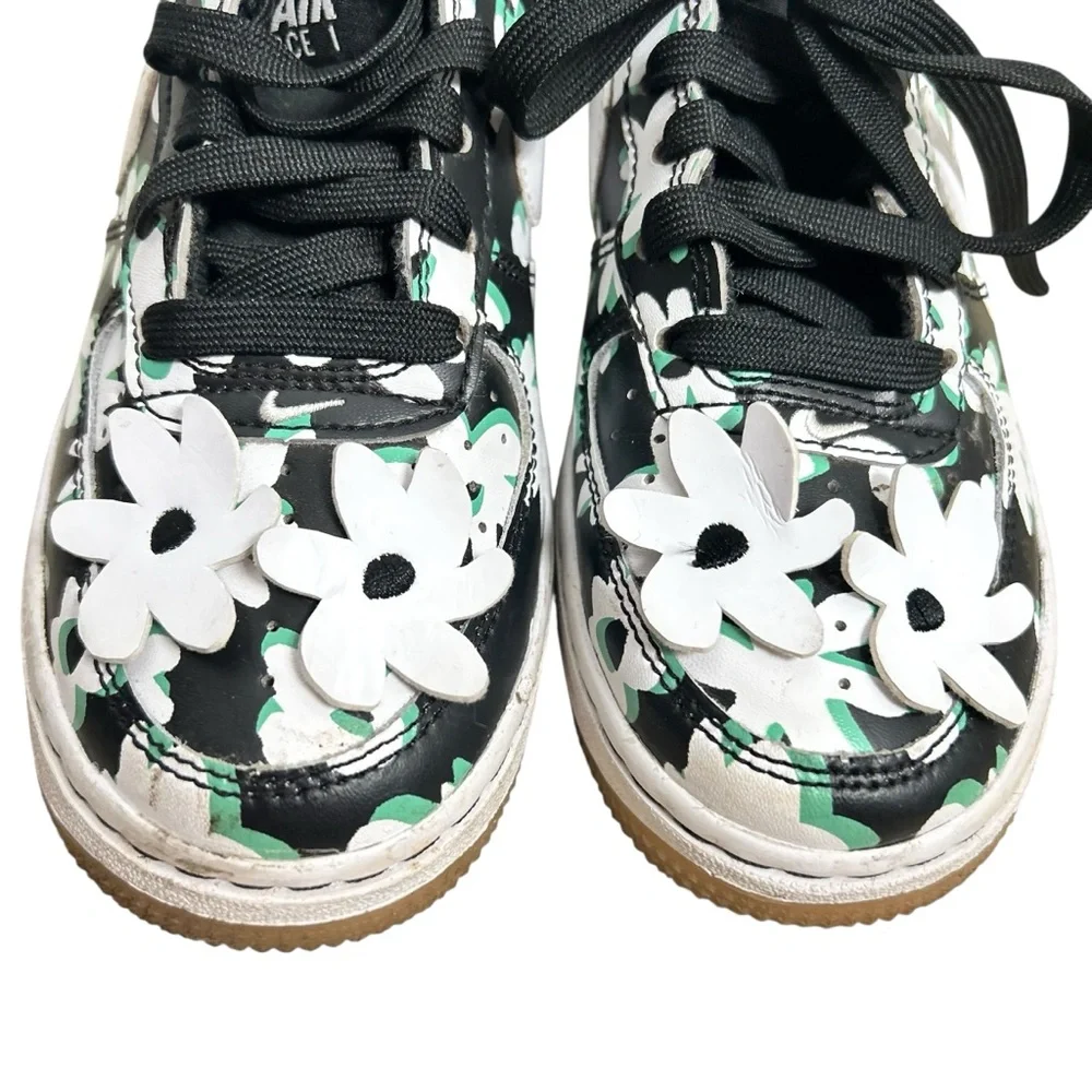 🌼 Nike Air Force 1 LV8 Floral Black White Green Gum 🌼